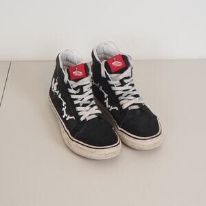 Vans Peanuts Sk 8 Hi Reissue Snoopy Bones Black Mens 5.5 Women's 7 Skate Shoe